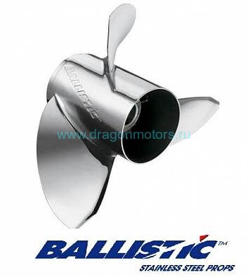 933315 Гребной винт MICHIGAN Ballistic для Johnson-Evinrude 40-75 л.с., 3x12-3/8x15, правый, сталь, требует сменную ступицу (Michigan)