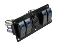 Панель бортового питания 4 переключателя, розетка питания