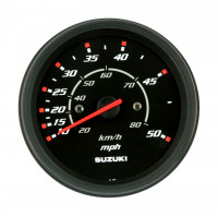 Спидометр Suzuki 4", 80 км/ч, 50 миль, черный - 34100-93J20-000