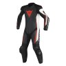 Комбинезон кожаный DAINESE ASSEN PERF PROF. - BLACK/WHITE/RED-FLUO
