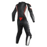 Комбинезон кожаный DAINESE ASSEN PERF PROF. - BLACK/WHITE/RED-FLUO