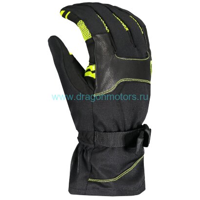 Перчатки мужские SCOTT Cubrick Short - black/lime green