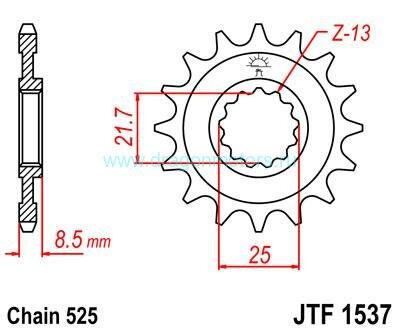 JT звезда передняя JTF1537.15