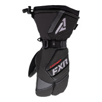 Рукавицы FXR Leather Claw с утеплителем - Black