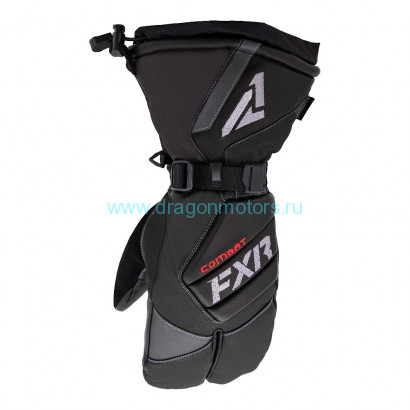 Рукавицы FXR Leather Claw с утеплителем - Black