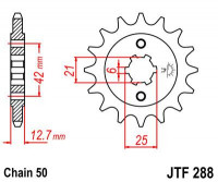 JT звезда передняя JTF288.17