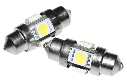 Лампы пальчиковые светодиодные, 12 В, 0,8 Вт, 31 мм (10256073)