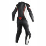 Комбинезон кожаный DAINESE ASSEN 1 PC PERF. LADY - BLACK/WHITE/RED-FLUO