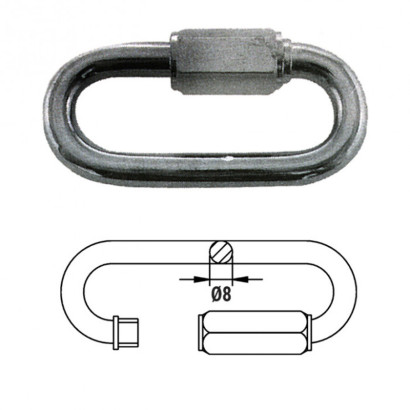Звено соединительное быстроразъемное  8 мм