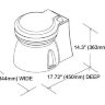 Унитаз с электрической помпой 12V - 15498A12 (1547012)