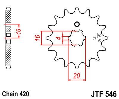 JT звезда передняя JTF546.14