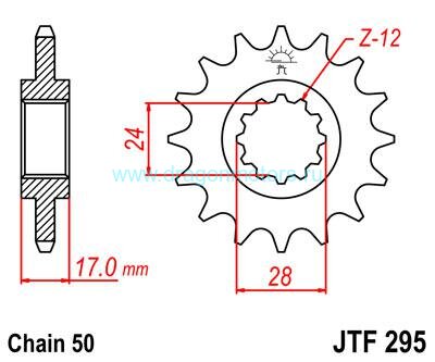 JT звезда передняя JTF295.15