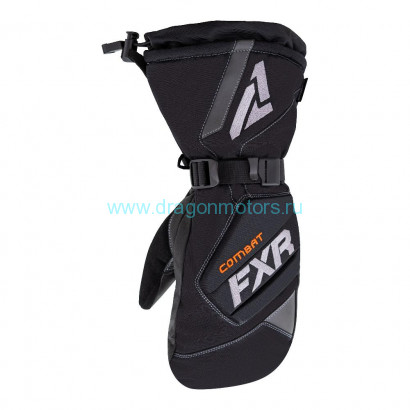 Рукавицы FXR Combat с утеплителем - Black
