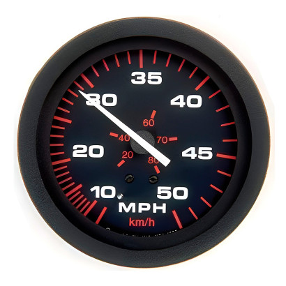 Спидометр, серия «Amega Domed», 0-50 mph, трубка Пито и шланг (6 м) в комплекте. (10015756)