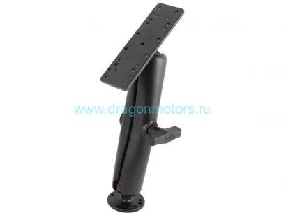 RAM-111U-D крепление  RAM, круглая площадка, длинная муфта 232 мм, прямоуг, площадка, шары 38 мм (1,5)