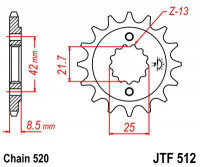 JT звезда передняя JTF512.15