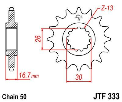JT звезда передняя JTF333.15