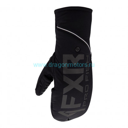 Рукавицы FXR Excursion с утеплителем - Black
