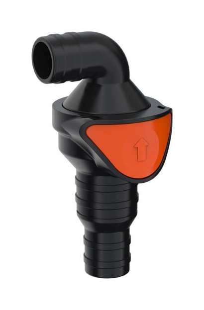 Клапан невозвратный угловой под шланг 20/20 мм, SeaFlo