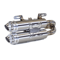 Глушитель двойной RJWC 1215 для квадроцикла Polaris RZR 1000 Turbo (2015-2018)