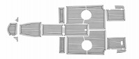 Комплект палубного покрытия Marine Rocket для Феникс 510BR, тик серый, черная полоса, с обкладкой