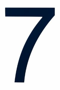 Знак номера 7, синий