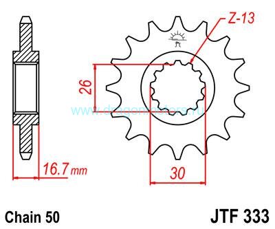 JT звезда передняя JTF333.16