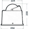 Osculati 25.003.00 - Компас Riviera с картушкой 6' (150 мм) B6/W2 для выской скорости