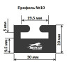 Склиз Garland 10 профиль для Arctic Cat, Yamaha Длина: 1626 мм, цвет: графитовый