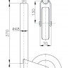 Колесо опорное для прицепа ST 48-200 V 150 кг WINTERHOFF