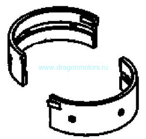 897498T04 Вкладыши коленвала (оранжевый) для MERCURY 75-115 EFI/135-275 Verado 4/6-Cyl OEM: 23-895715T04 (Quicksilver)