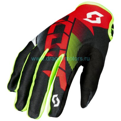 Перчатки SCOTT 350 Dirt (2) - red/black