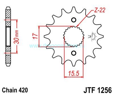 JT звезда передняя JTF1256.14