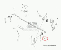 Клипса кулисы КПП Polaris 5436722